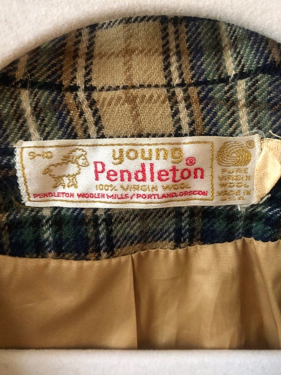 Vintage 1970s Young Pendleton Wool Tweed Plaid Academia Tartan Blazer - Picture 7 of 7